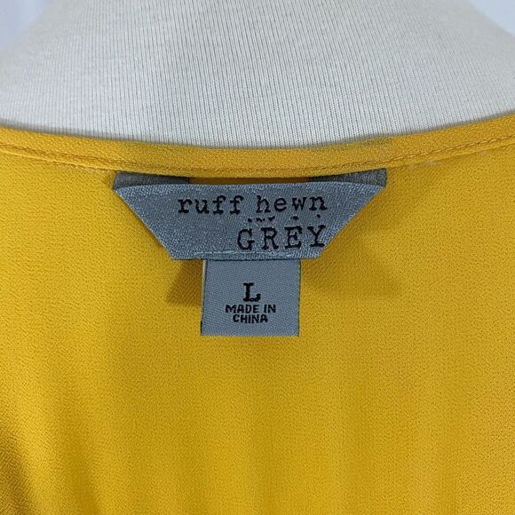 NWT Ruff Hewn Grey Bright Gold Tunic Top - Picture 6 of 9